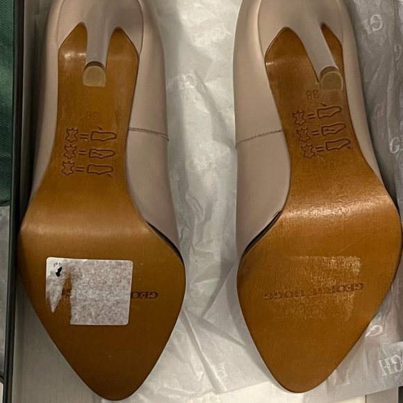 High heels, Leather, Shoes, Beige - Picture 14 of 16